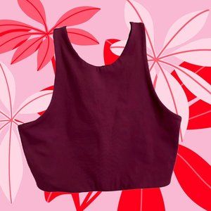 Girlfriend Collective Dylan Tank Sports Bra XXL Plum EUC